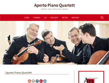 Tablet Screenshot of aperto-piano-quartett.de